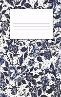 Dark Blue Composition Notebook: Primary Ruled Notebook Lined School Journal - 110 Pages - 7.5 x 9.25" - Children Kids Girls Boys Teens Women Wide Ruled School Composition Books