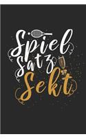 Spiel Satz Sekt