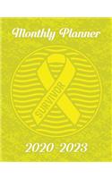 Bladder Cancer Awareness Ribbon Survivor: 2020-2023 Four Year Monthly Planner Calendar, Notebook and More.