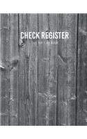 Check Register Tracker Log Book.: checking account bank statement format for collections transaction register