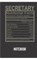 secretary nutritional facts