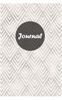 Journal: Bullet Journal Grey Geometric Chevron Pattern Notebook Dot Grid 100 Dotted Pages Composition Book Planner Diary (6 X 9) Softbound Cover