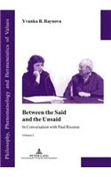Between the Said and the Unsaid