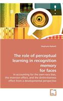 role of perceptual learning in recognition memory for faces