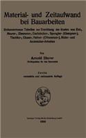 Material- und Zeitaufwand bei Bauarbeiten