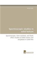 Spectroscopic Studies in Solid Helium