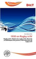 1930 En Rugby XV: (French)