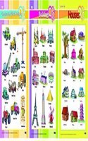 A Set of Three Charts (Construction Machines+Occupation+Tools) (Charts)