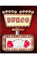 Bunco Score Sheets: 100 Score Keeping for Bunco Lovers
