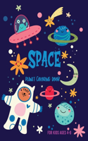 Space Planet Coloring Book for Kids Ages 4-8