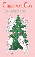 Christmas Cat Kids Coloring Book: A Coloring Book for Kids Featuring Beautiful Cats and Relaxing Christmas Vol-1