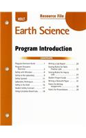 Holt Earth Science Resource File: Program Introduction