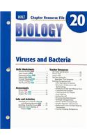 Holt Biology Chapter 20 Resource File: Viruses and Bacteria