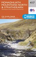 Monadhliath Mountains North and Strathdearn: (417 OS Explorer Map)