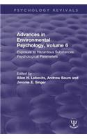 Advances in Environmental Psychology, Volume 6