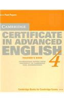 Cambridge Certificate in Advanced English 4: Examination Papers from the University of Cambridge Local Examinations Syndicate