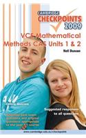 Cambridge Checkpoints VCE Mathematical Methods CAS Units 1&2