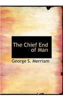 Chief End of Man