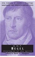 G.W.F Hegel: Theologian Of The Spirit(Making of Modern Theology)