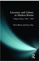 Literature and Culture in Modern Britain