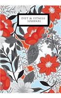 Diet & Fitness Journal: Track Eating Planner with Dairy To log & Monitor Calories Plan Meal Journal Set Diet and Exercise Goal For Optimal weight Loss to help you become th
