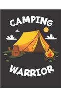 Diario de viaje en caravana: Tu libro personal de recorridos para viajes en caravana y camping &#9830; formato A4+ &#9830; motivo: Camping Warrior Zelt