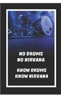 No Drums No Nirvana.. Know Drums Know Nirvana