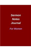 Sermon Notes Journal for Women