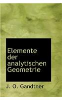 Elemente Der Analytischen Geometrie