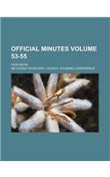 Official Minutes Volume 53-55; Year Book: (English)