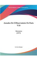 Annales de L'Observatoire de Paris V10