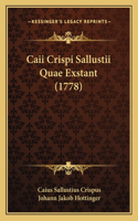 Caii Crispi Sallustii Quae Exstant (1778)