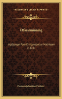 Utfararminning