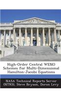 High-Order Central Weno Schemes for Multi-Dimensional Hamilton-Jacobi Equations