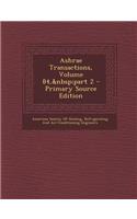 Ashrae Transactions, Volume 84, Part 2 - Primary Source Edition