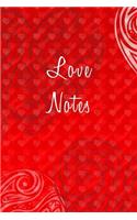 Love Notes - Blank Writing Journal - Red: blank journals for writing