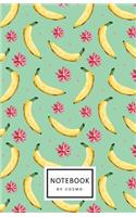 Notebook: Dot-Grid Journal, 122 Pages 5.5x8.5 Humorous Dance of Banana