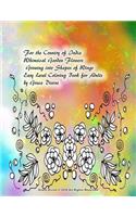 For the Country of India Whimsical Garden Flowers Growing into Shapes of Wings Easy Level Coloring Book for Adults by Grace Divine