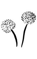 Dandelion Notebook: 5 x 5 Graph Grid Paper Pages Journal 6 x 9 Inches (15,2 x 22,9 cm) - Nature Art Gift Idea - Diary, Photo Album or Recipes Booklet(208 Nature Print)