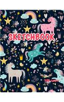 Unicorn Sketchbook 200 pages