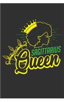 Sagittarius Queen: Melanin and educated, black women journal, black dope, unapologetically dope women 6x9 Journal Gift Notebook with 125 Lined Pages