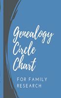 Genealogy Circle Chart For Family Research: Lineage Chart - Generations Family Tree - Historical Pedigree - Ethnicity - Ancestry DNA Gift - Life Branches - Siblings - Research Zone