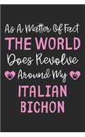 As A Matter Of Fact The World Does Revolve Around My Italian Bichon