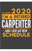 Weekly Planner 2020 - 2021 for retired CARPENTER