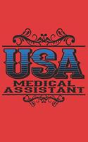 USA Medical Assistant: 6x9 inch - lined - ruled paper - notebook - notes