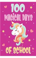 100 Days of School Unicorn Notebook