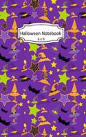 Halloween Notebook: Witches Wardrobe Clip Art Images on 6 x 9 Blank Lined Softcover Journal for Notes, Halloween Gift Design Cover Note Book