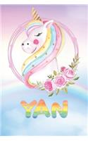 Yan: Want To Give Yan A Unique Memory & Emotional Moment? Show Yan You Care With This Personal Custom Named Gift With Yan's Very Own Unicorn Custom Named