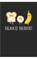 Balanced Breakfast: Yoga Diet Toast Egg Banana Nutrition