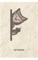 Notebook: Cat Lover Note Book Grid-lined 6x9 - Cats Journal A5 Gridded - Cat Owner Planner Funny Cats 120 Pages SQUARED - Funny Kitten Diary Cheeky Cat Soft C